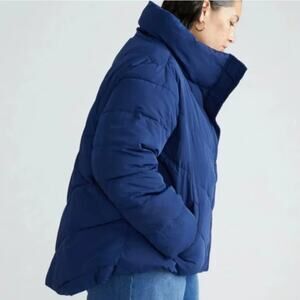 NWT Universal Standard Women's Sz XS Pisco Puffer Coat Jacket Pansy Blue